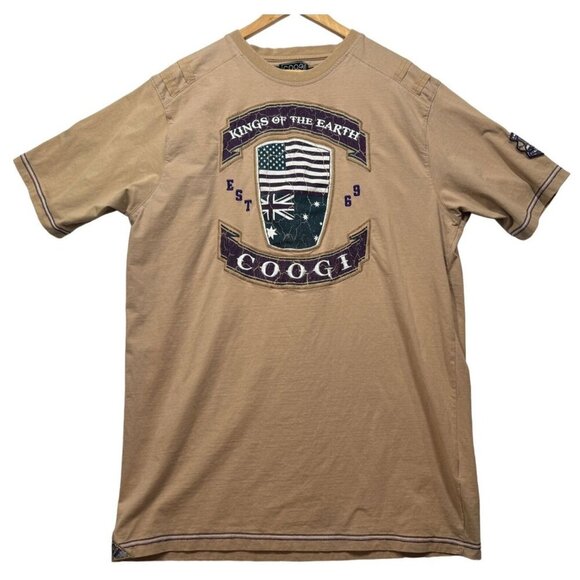 Vintage Y2K Coogi Shirt Kings of the Earth Logo T-Shirt Hip Hop Men's XXXL 3XL - Picture 1 of 15